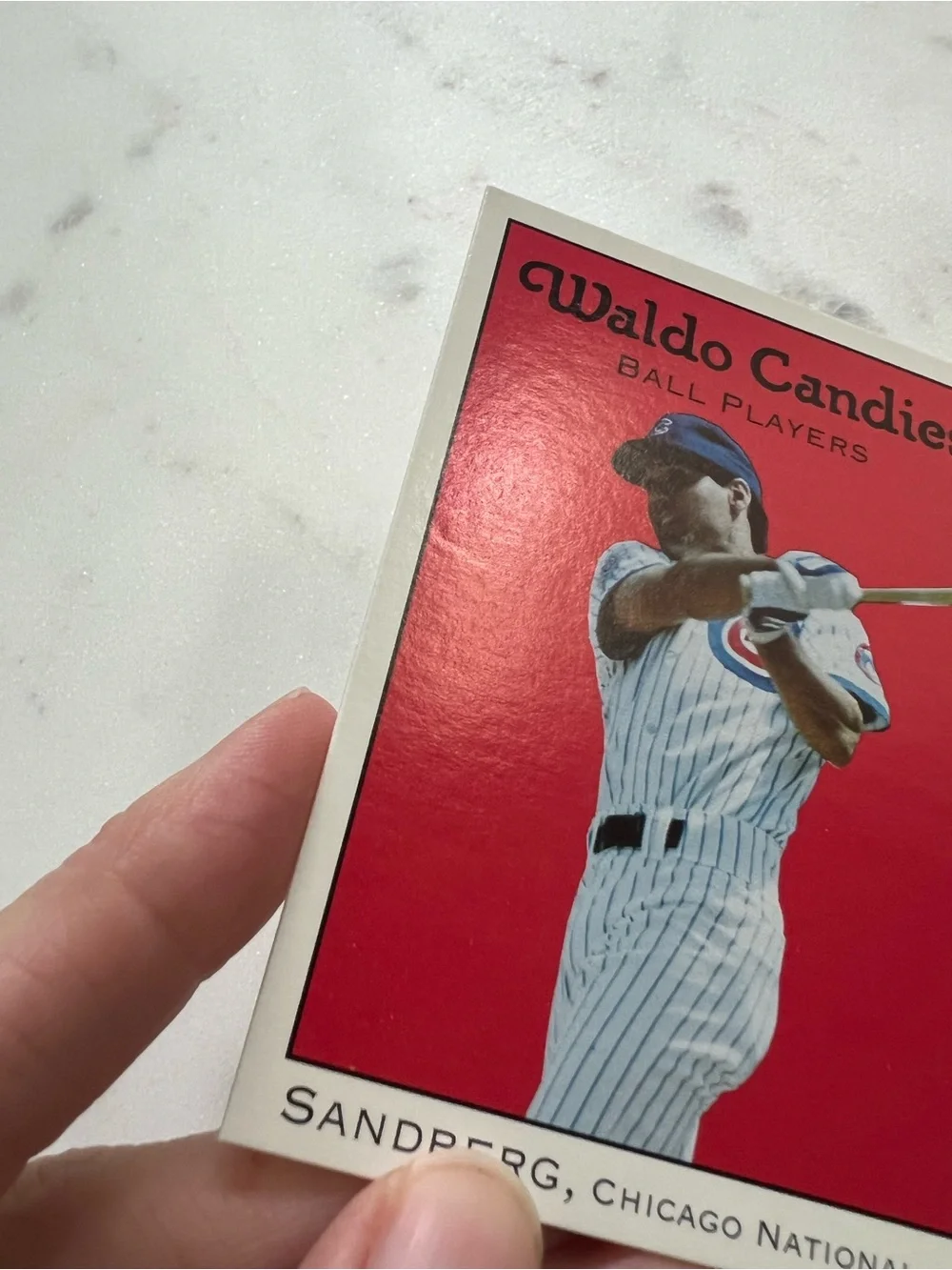 1991 Waldo Candies Ryne Sandberg #2 Chicago Cubs - RARE Food Issue - Ex / Read